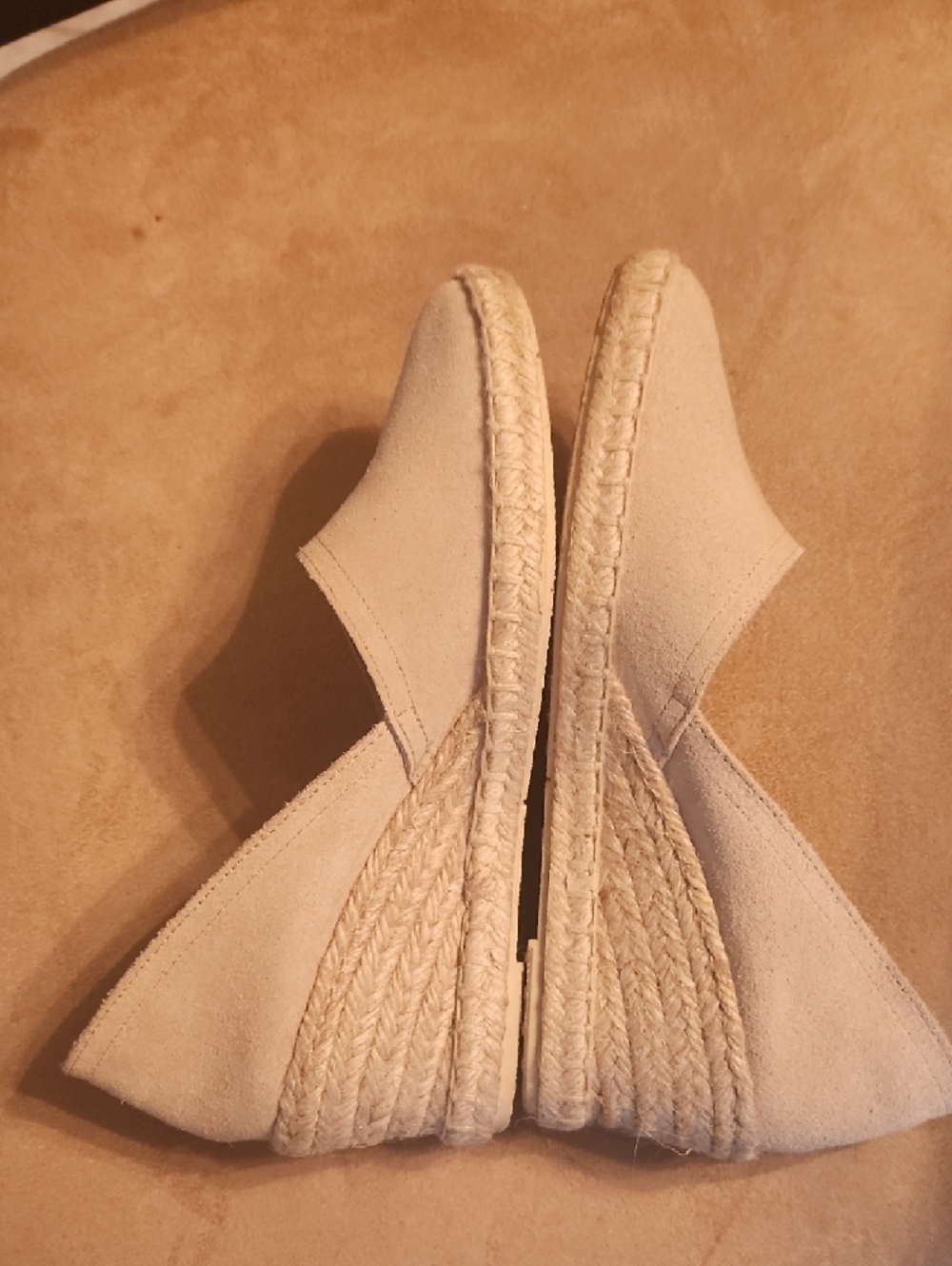 Casual Espadrille Wedge Pumps in Light Taupe - Picture 11 of 17